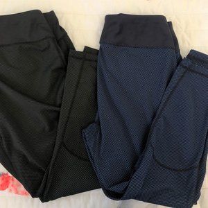 Set of 2 Uniqlo AIRism leggings gym workout yoga Size Large